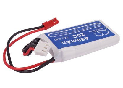 Replacement Battery for RC  CS-LT919RT – Heli/Airplane – 450mAh / 3.33Wh / 7.4V