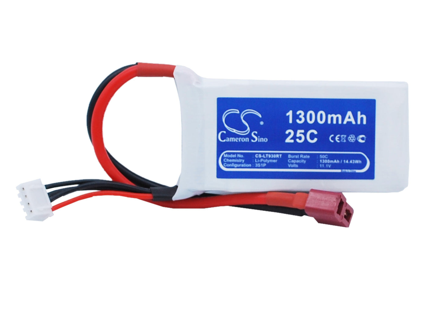 Replacement Battery for RC  CS-LT930RT – Remote control  – 1300mAh / 14.43Wh / 11.1V