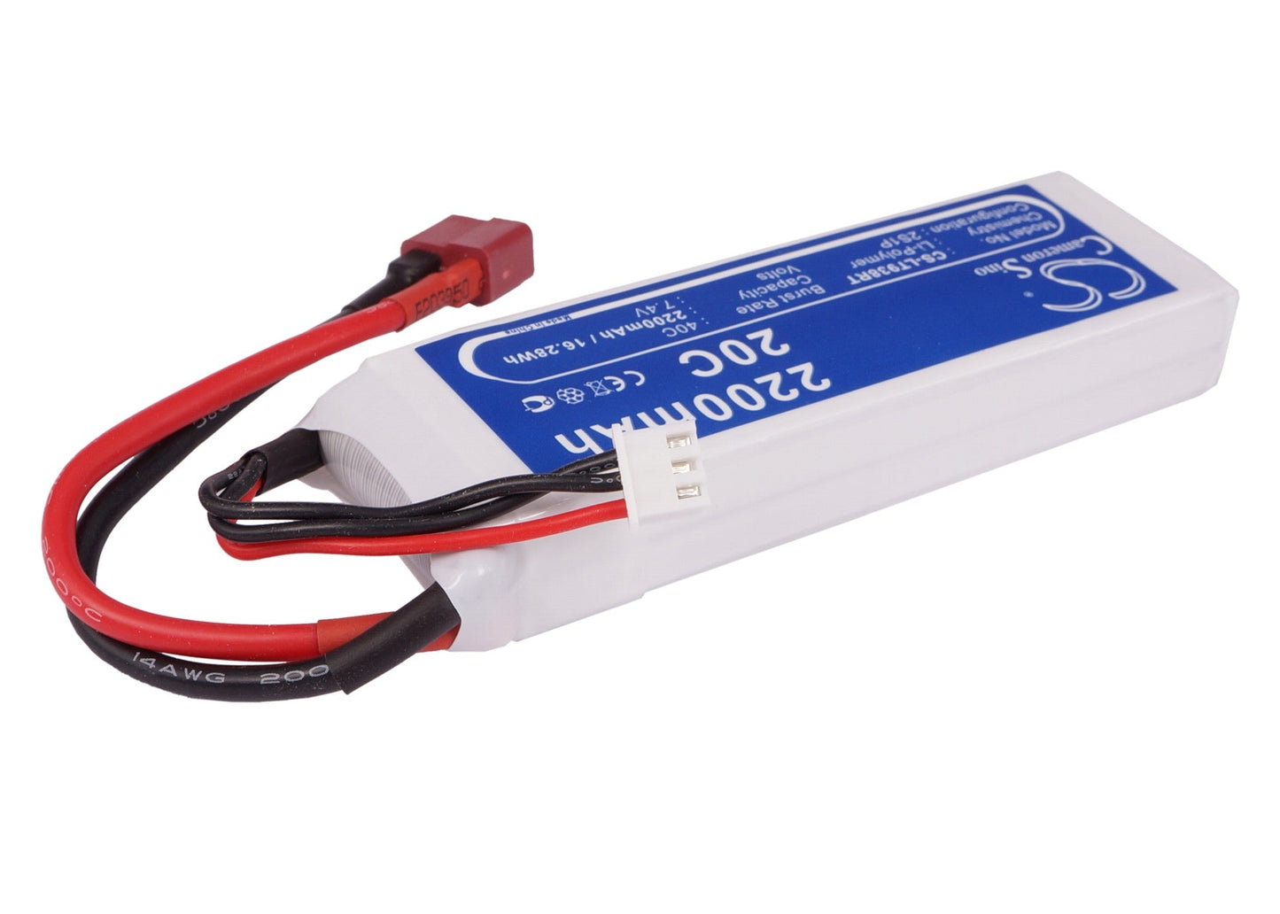 Replacement Battery for RC  CS-LT938RT – FPV – 2200mAh / 16.28Wh / 7.4V