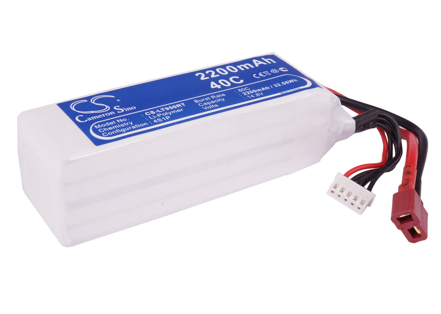 Replacement Battery for RC  CS-LT950RT – Heli/Airplane – 2200mAh / 32.56Wh / 14.8V