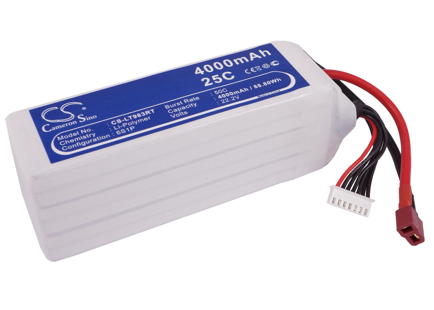 Replacement Battery for RC  CS-LT983RT – FPV – 4000mAh / 88.80Wh / 22.2V