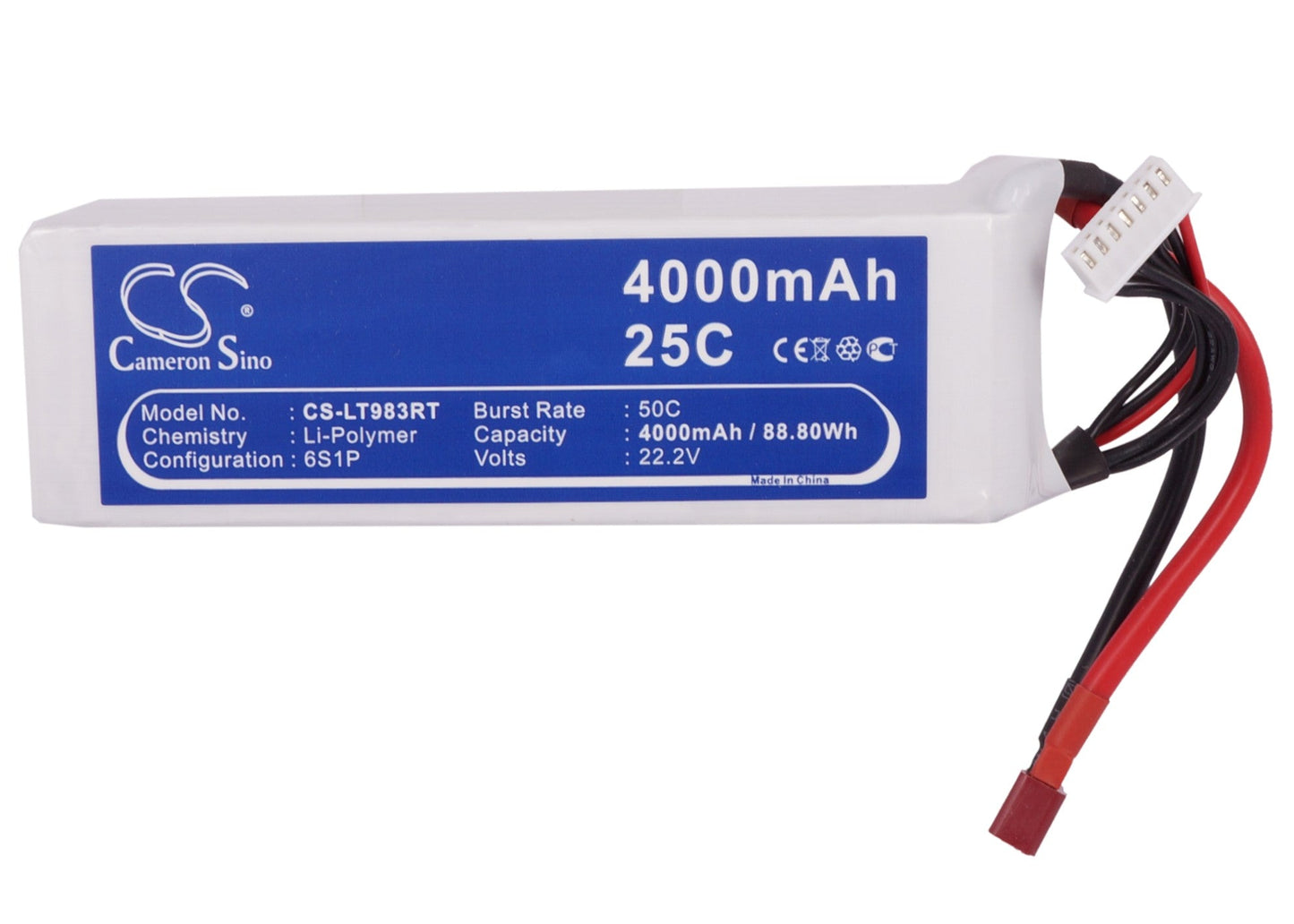 Replacement Battery for RC  CS-LT983RT – Cars – 4000mAh / 88.80Wh / 22.2V