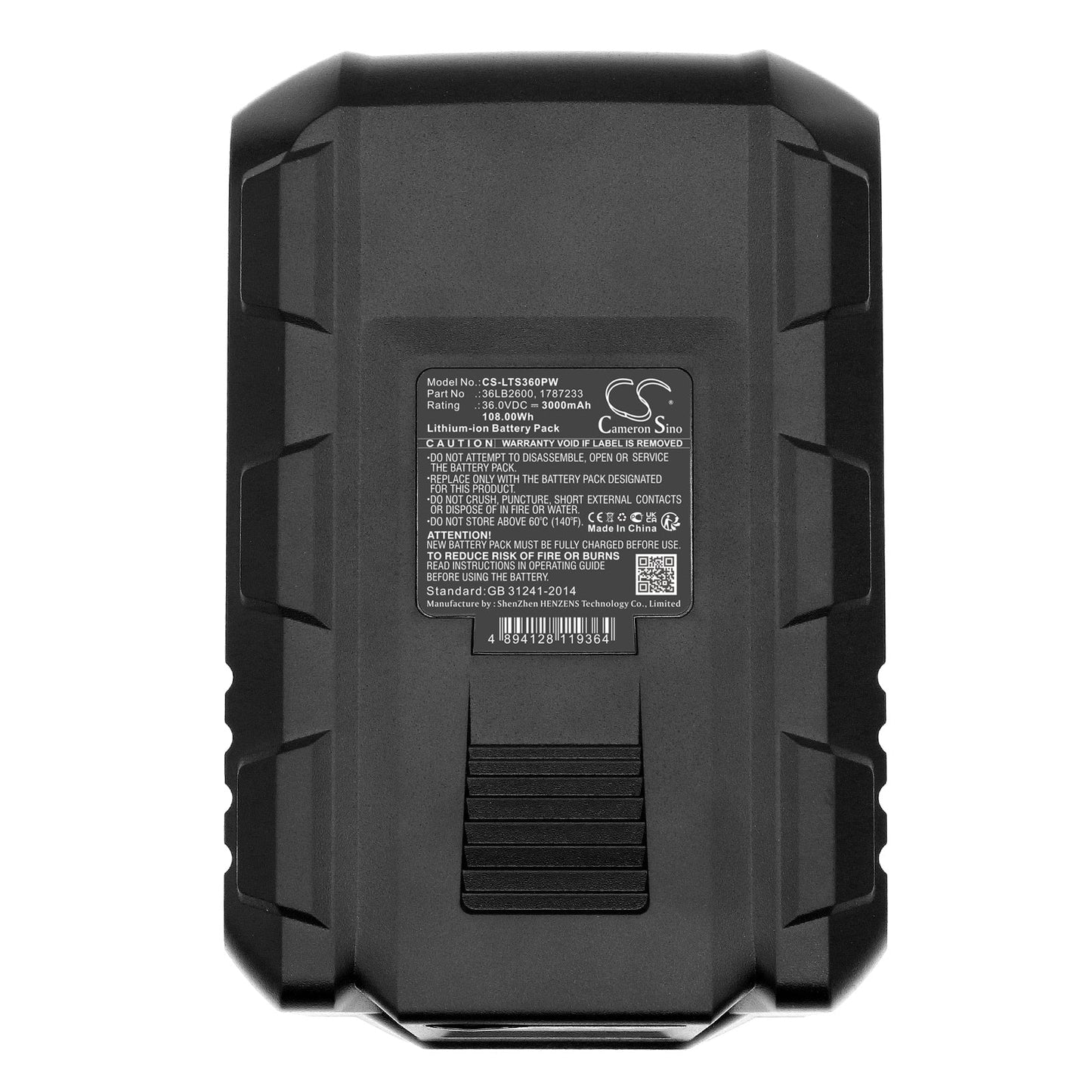 Replacement Battery for LUX-TOOLS  A-36LI/38 H – Power Tools – 3000mAh / 108.00Wh / 36.0V