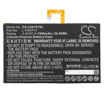Replacement Battery for Lenovo Tab 2 A10-70 – Tablet – 7000mAh / 3.8V - image 3