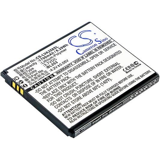 Replacement Battery for Lenovo A2580 – Mobile, SmartPhone – 1700mAh / 3.7V