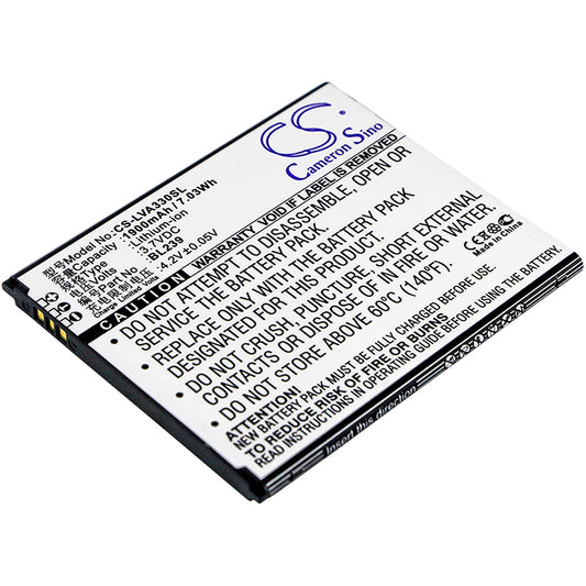 Replacement Battery for Lenovo A330E – Mobile, SmartPhone – 1900mAh / 3.7V
