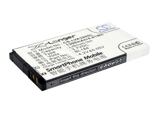 Replacement Battery for Lenovo A390e – Mobile, SmartPhone – 1300mAh / 3.7V
