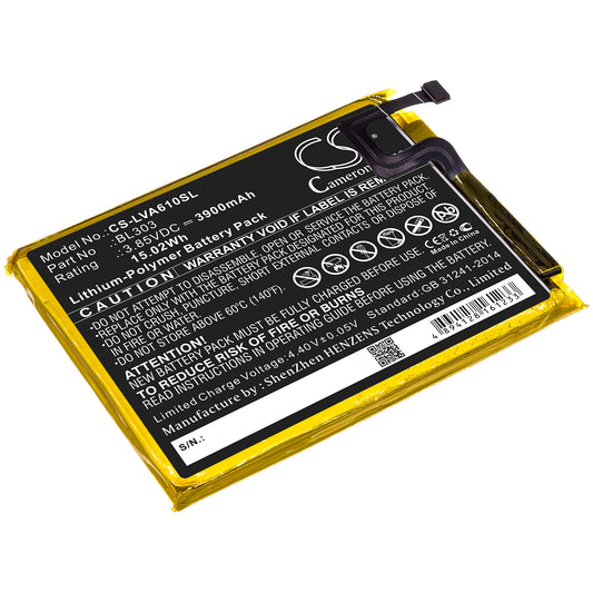Replacement Battery for Lenovo A6 Note – Mobile, SmartPhone – 3900mAh / 3.85V