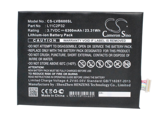 Replacement Battery for Lenovo IdeaPad S6000 – Tablet – 6300mAh / 3.7V - image 1