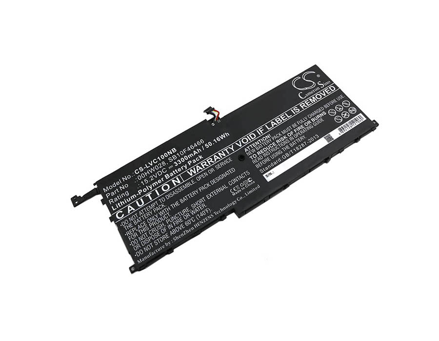 Replacement Battery for Lenovo ThinkPad X1 Carbon 2016 – Notebook, Laptop – 3300mAh / 15.2V - image 1