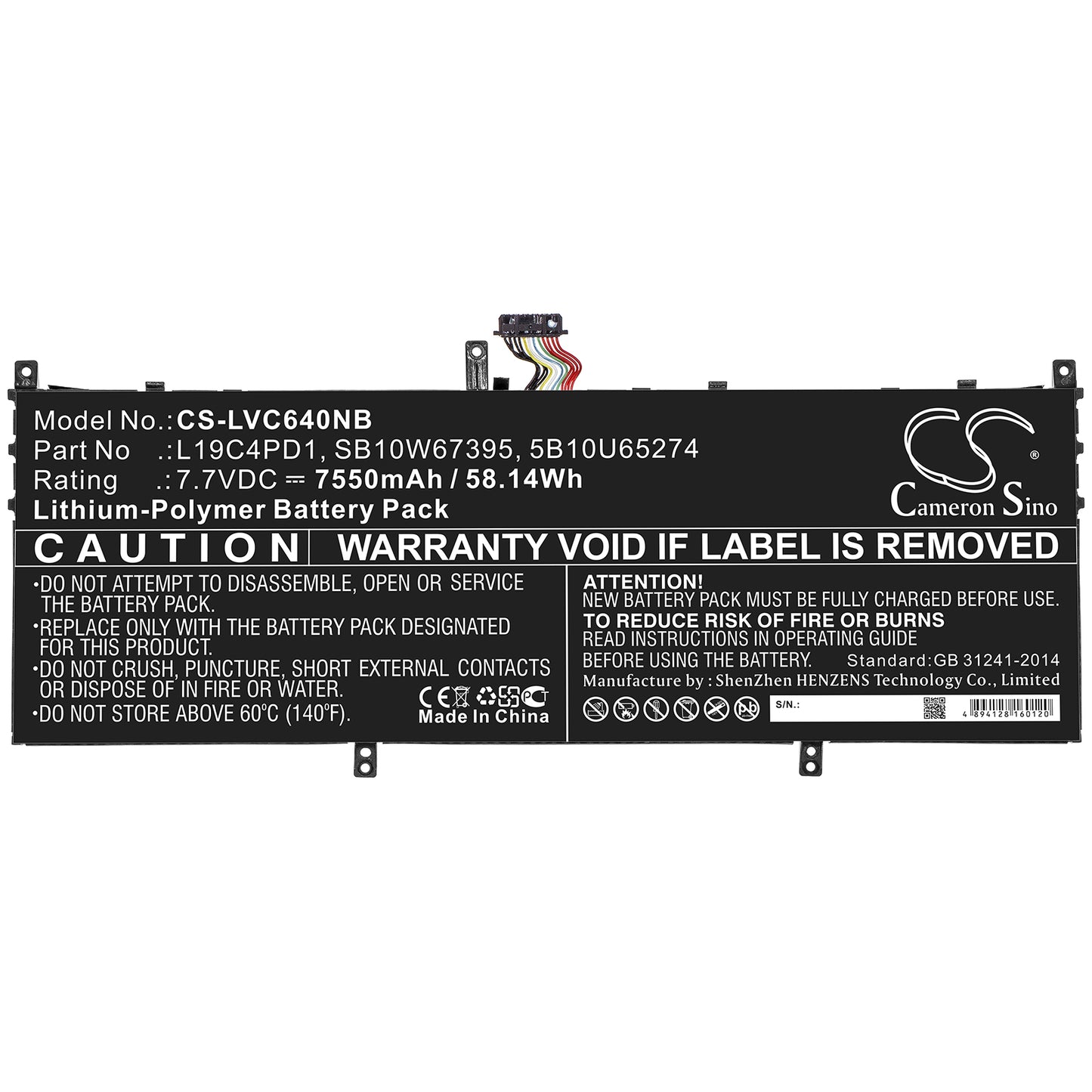 Replacement Battery for Lenovo Yoga C640 13 – Notebook, Laptop – 7550mAh / 7.7V - image 3