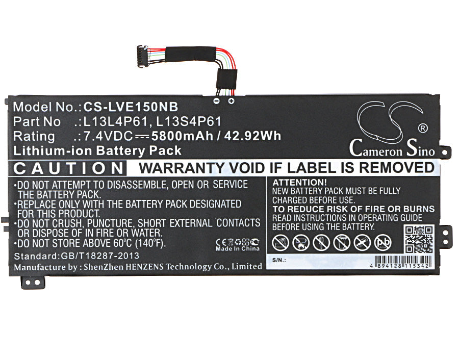 Replacement Battery for Lenovo  Edge 15 – Notebook, Laptop – 5800mAh / 42.92Wh / 7.4V