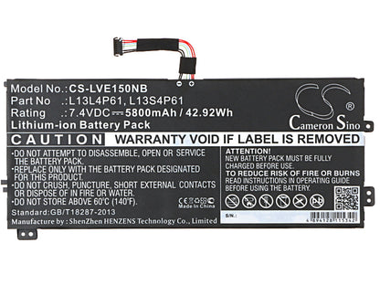 Replacement Battery for Lenovo  Edge 15 – Notebook, Laptop – 5800mAh / 42.92Wh / 7.4V