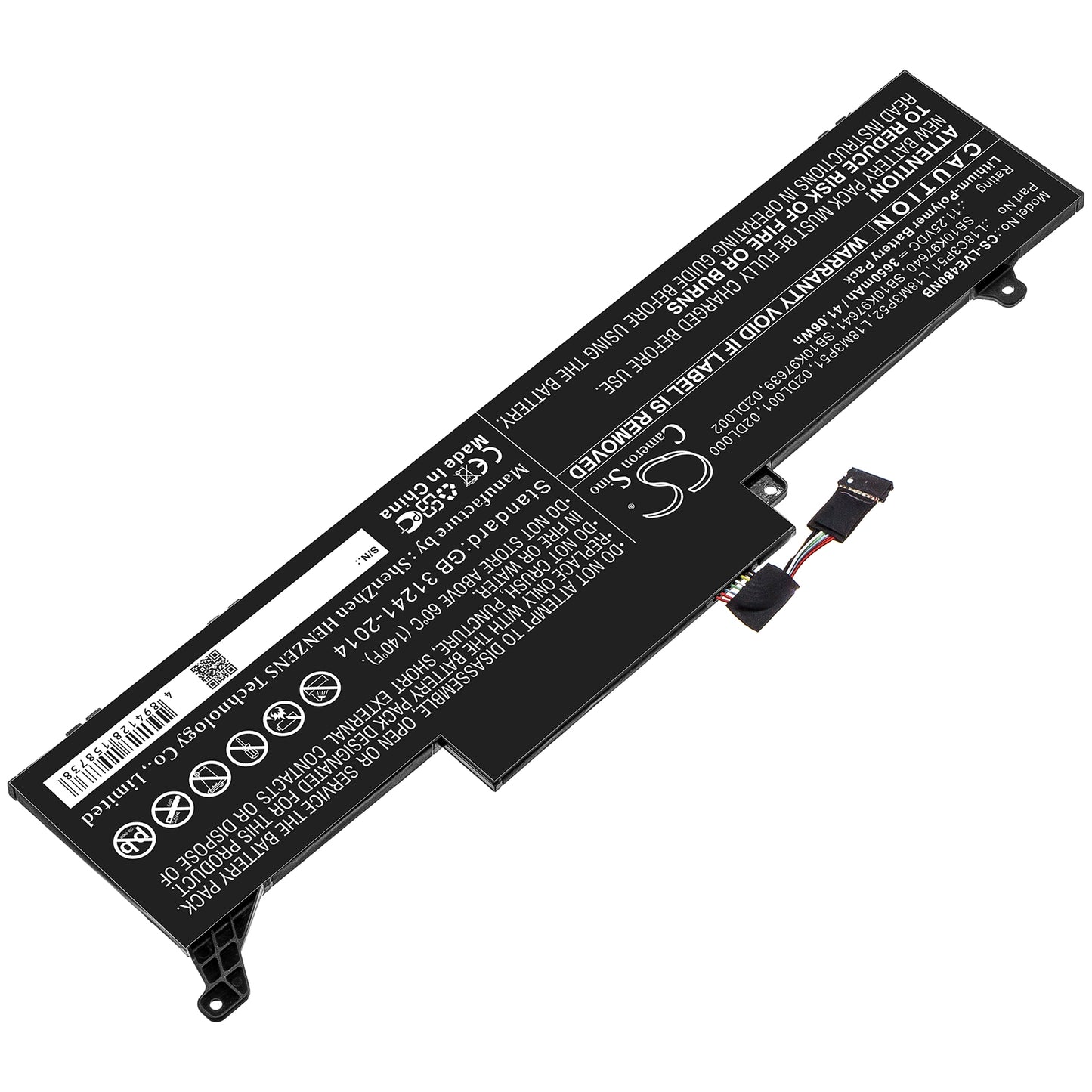 Replacement Battery for Lenovo ThinkPad E480S – Notebook, Laptop – 3650mAh / 11.25V - image 2