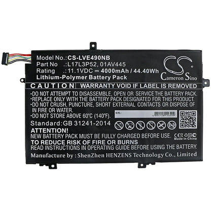 Replacement Battery for Lenovo ThinkPad E590(20NB0032CD) – Notebook, Laptop – 4000mAh / 11.1V - image 3