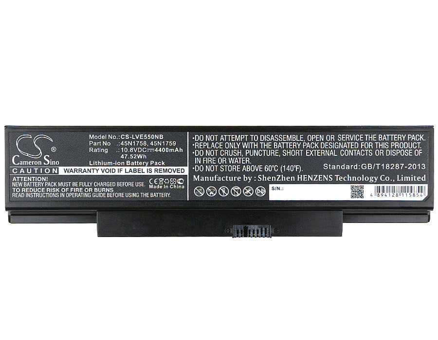 Replacement Battery for Lenovo  E560-0KCD – Notebook, Laptop – 4400mAh / 47.52Wh / 10.8V
