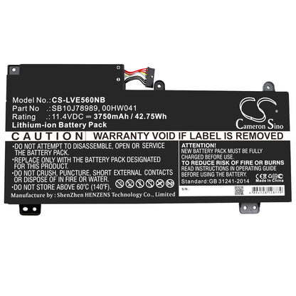 Replacement Battery for Lenovo Thinkpad E560p – Notebook, Laptop – 3750mAh / 11.4V - image 3