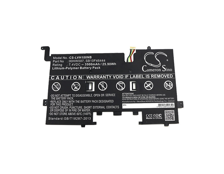 Replacement Battery for Lenovo ThinkPad Helix 2 Ultrabook Pro Keyboard – Notebook, Laptop – 3500mAh / 7.4V - image 3