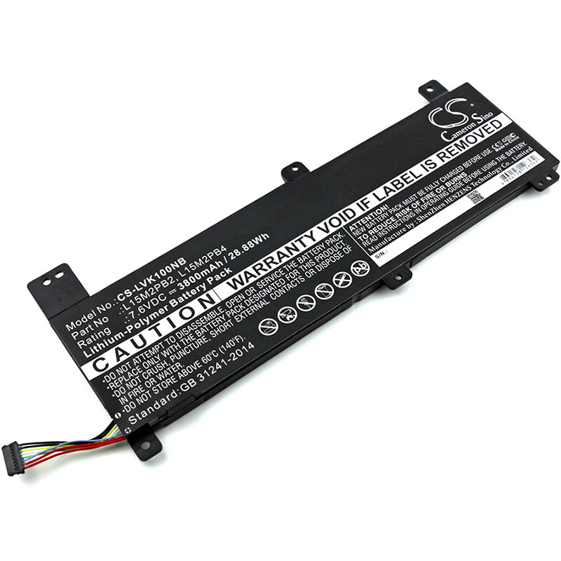 Replacement Battery for Lenovo Chromebook 100s – Notebook, Laptop – 3800mAh / 7.6V - image 1