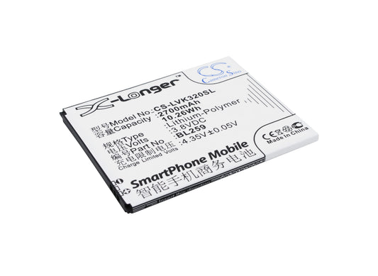 Replacement Battery for Lenovo Lemon 3 – Mobile, SmartPhone – 2700mAh / 3.8V