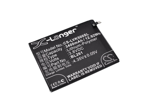 Replacement Battery for Lenovo K5 Note – Mobile, SmartPhone – 3400mAh / 3.8V