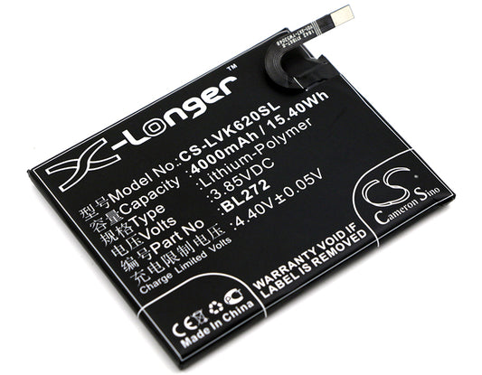 Replacement Battery for Lenovo Vibe K6 Power – Mobile, SmartPhone – 4000mAh / 3.85V