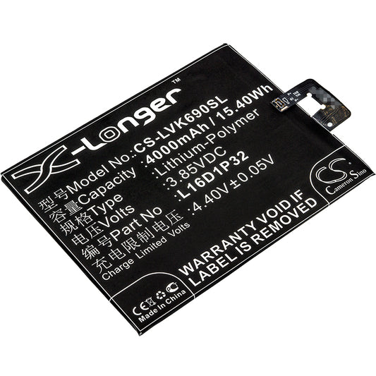 Replacement Battery for Lenovo PB2-650 – Mobile, SmartPhone – 4000mAh / 3.85V