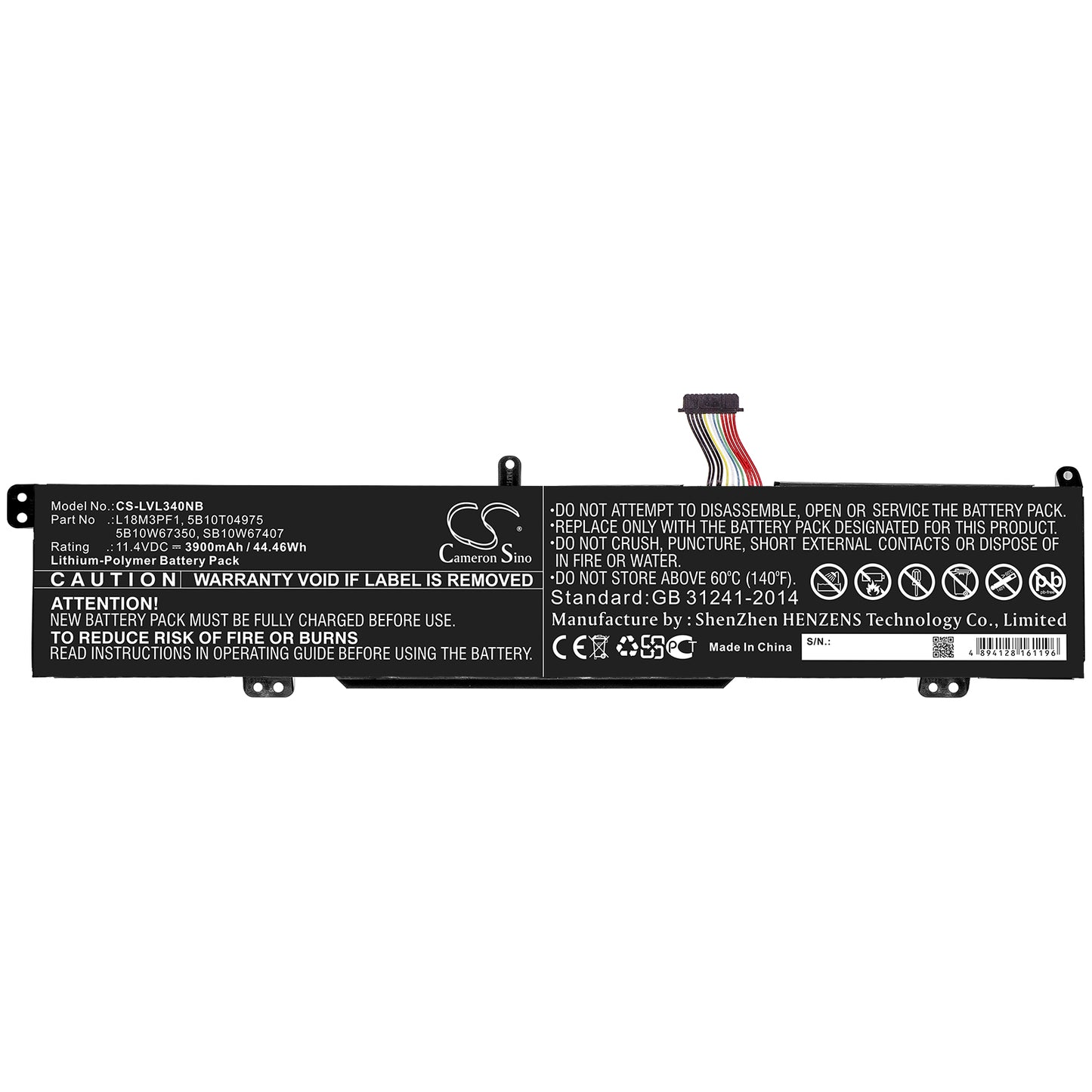 Replacement Battery for Lenovo IdeaPad L340-15IRH – Notebook, Laptop – 3900mAh / 11.4V - image 3