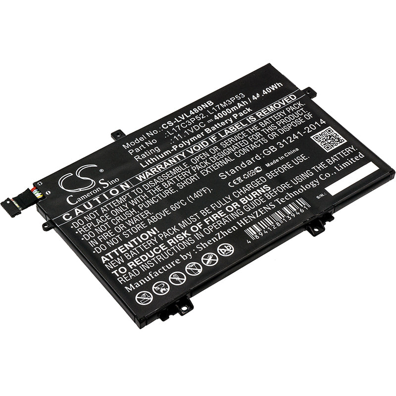 Replacement Battery for Lenovo ThinkPad L480 – Notebook, Laptop – 4000mAh / 11.1V - image 1