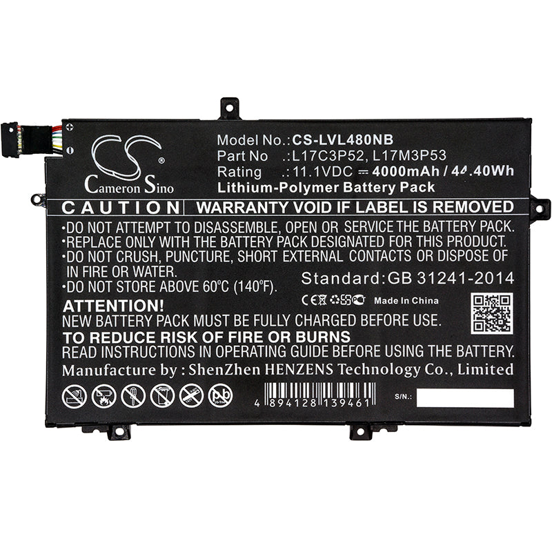 Replacement Battery for Lenovo ThinkPad L480 – Notebook, Laptop – 4000mAh / 11.1V - image 3