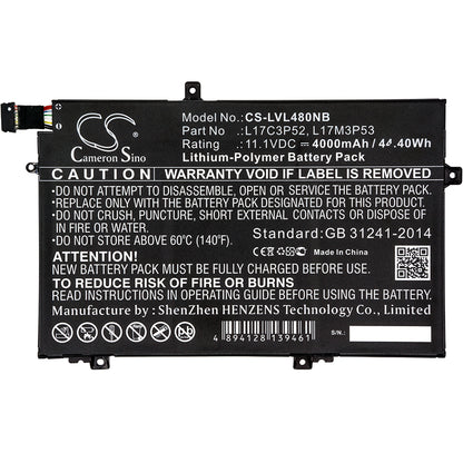 Replacement Battery for Lenovo ThinkPad L480 – Notebook, Laptop – 4000mAh / 11.1V - image 3