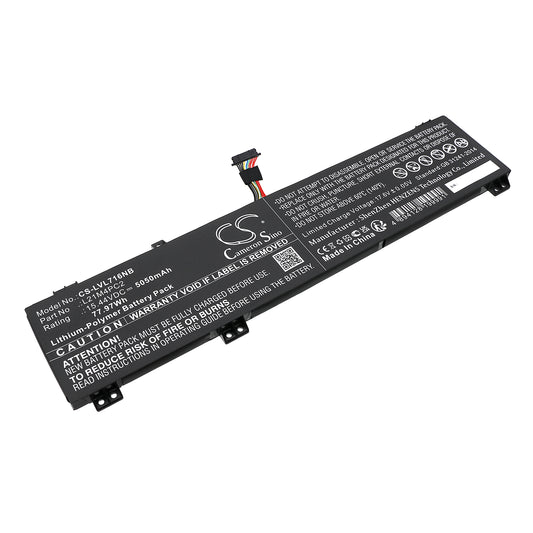 Replacement Battery for Lenovo Legion 7 16IAX7 82TD0099MH – Notebook, Laptop – 5050mAh / 15.44V