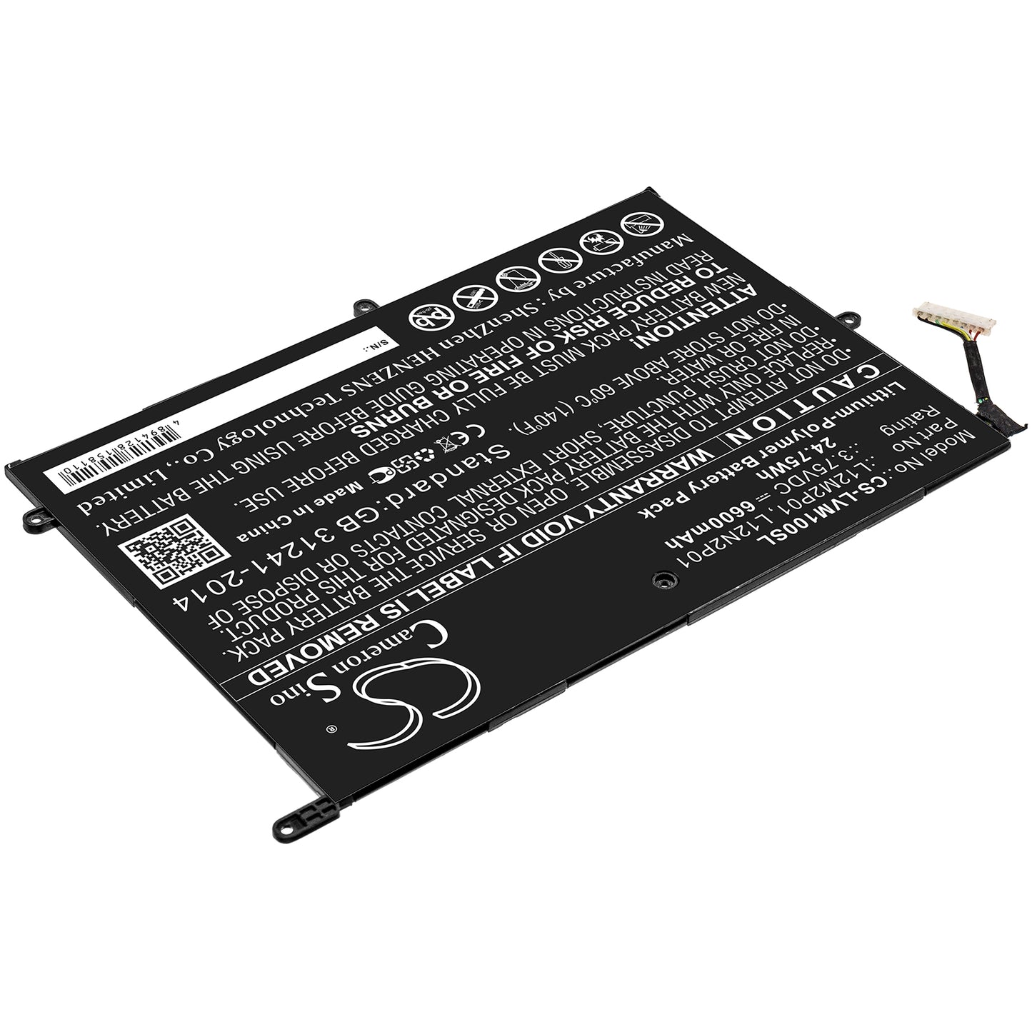 Replacement Battery for Lenovo ThinkPad Tablet 2 3679 - 10.1 – Tablet – 6600mAh / 3.75V - image 2