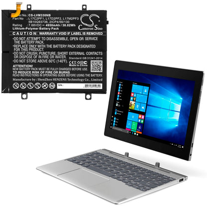 Replacement Battery for Lenovo Miix 330 – Notebook, Laptop – 4950mAh / 7.68V - image 5