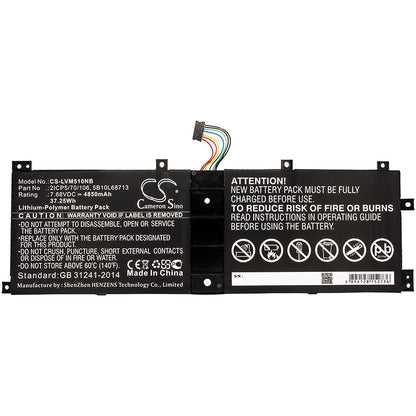 Replacement Battery for Lenovo IdeaPad Miix 510-12ISK-80U10002GE – Notebook, Laptop – 4850mAh / 7.68V - image 3