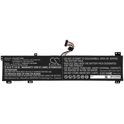 Replacement Battery for Lenovo Y9000K 2020 – Notebook, Laptop – 5250mAh / 15.36V - image 3