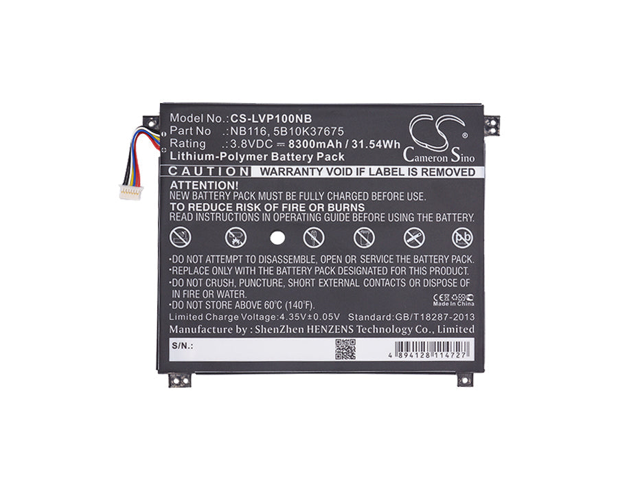 Replacement Battery for Lenovo  IdeaPad 100S – Notebook, Laptop – 8300mAh / 31.54Wh / 3.8V