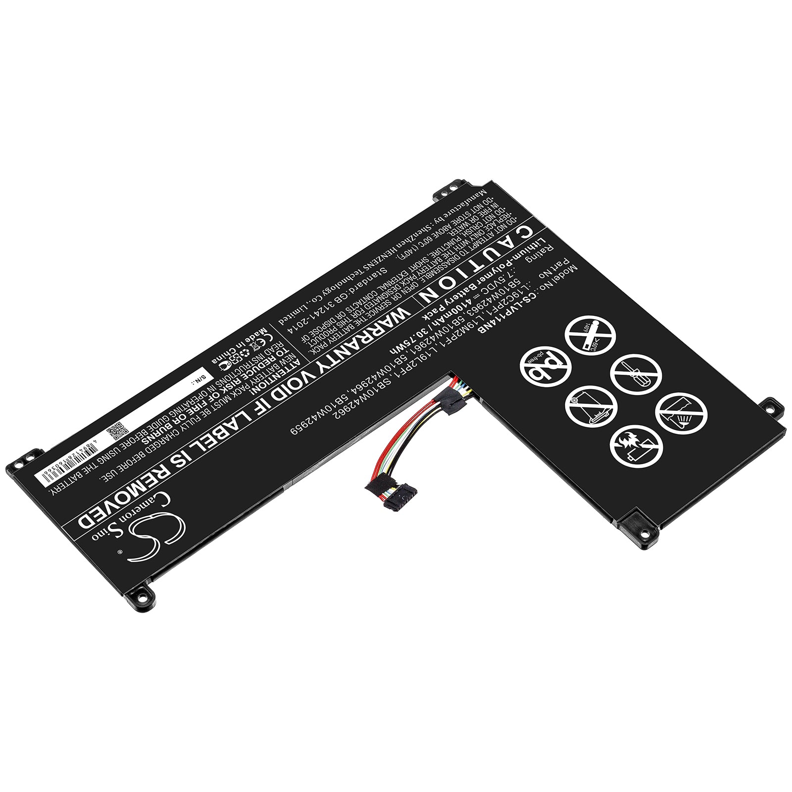 Replacement Battery for Lenovo IdeaPad 1-11IGL05 – Notebook, Laptop – 4100mAh / 7.5V - image 2