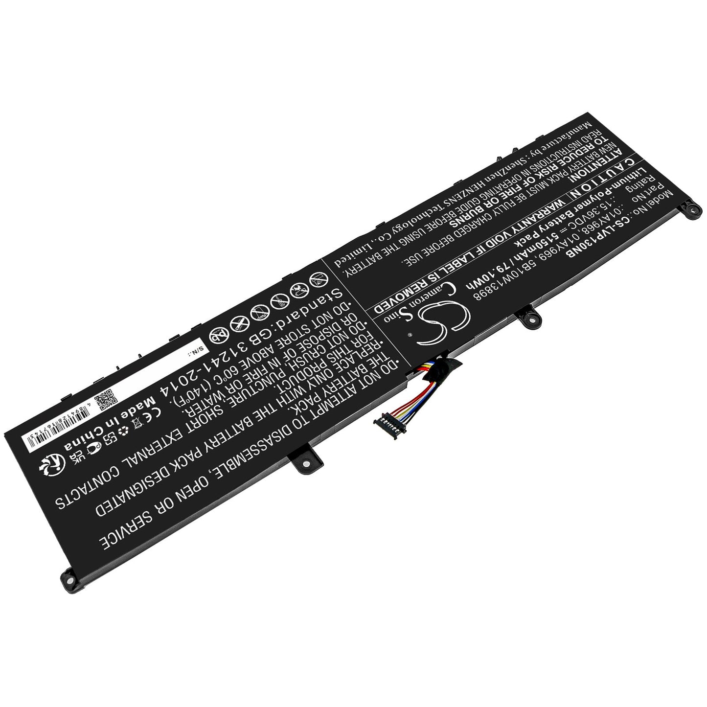 Replacement Battery for Lenovo  ThinkPad P1 – Notebook, Laptop – 5150mAh / 79.10Wh / 15.36V