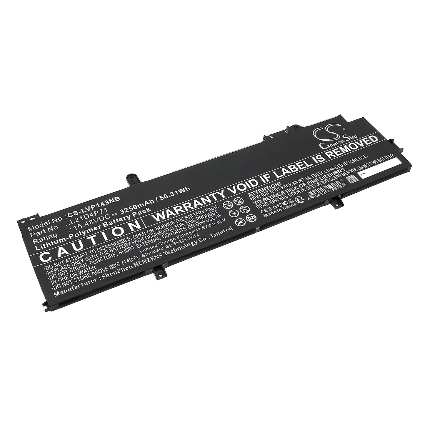 Replacement Battery for Lenovo ThinkPad P14s Gen 3(AMD)21J5000LMZ – Notebook, Laptop – 3250mAh / 15.48V - image 1