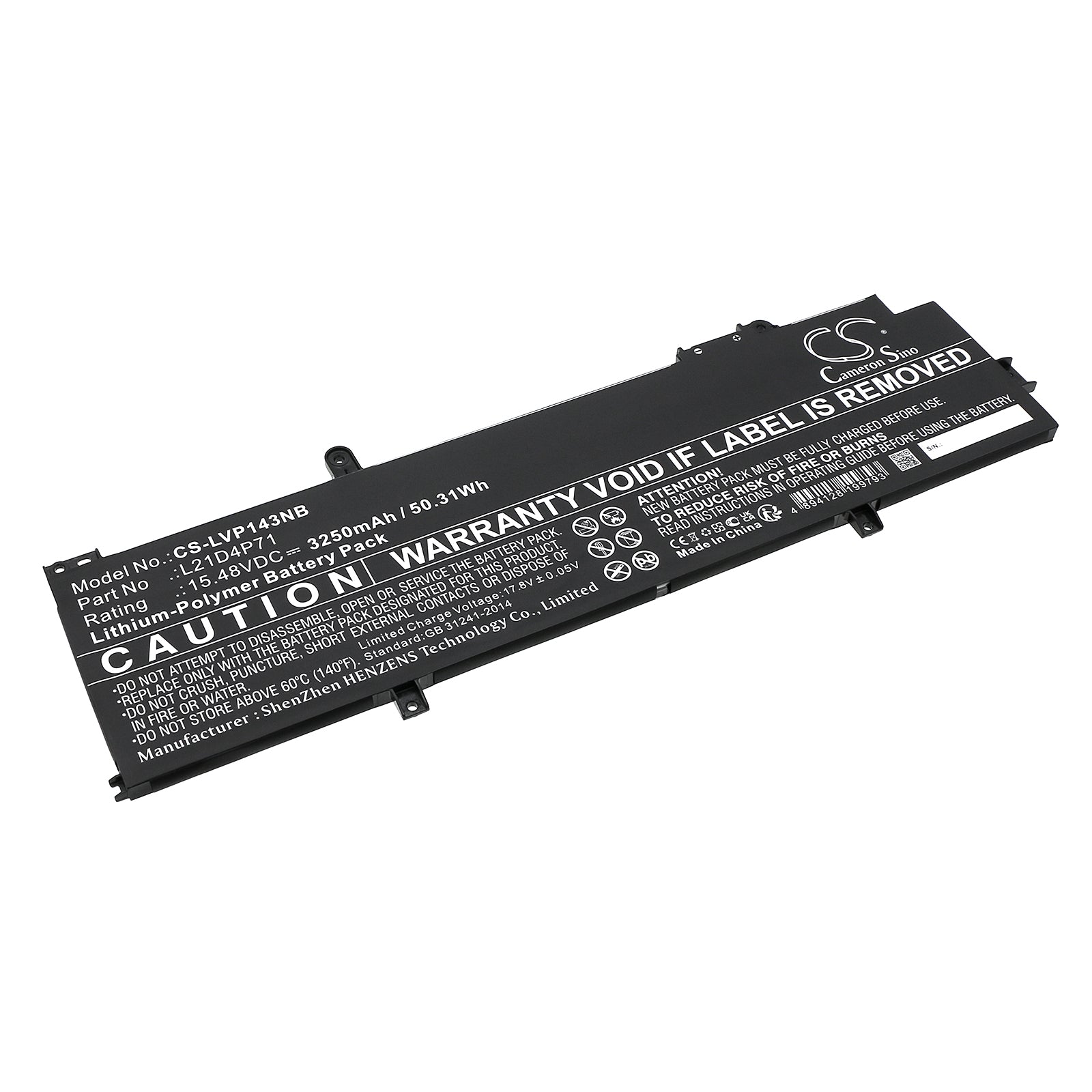 Replacement Battery for Lenovo ThinkPad P14s Gen 3(AMD)21J5000LMZ – Notebook, Laptop – 3250mAh / 15.48V - image 1