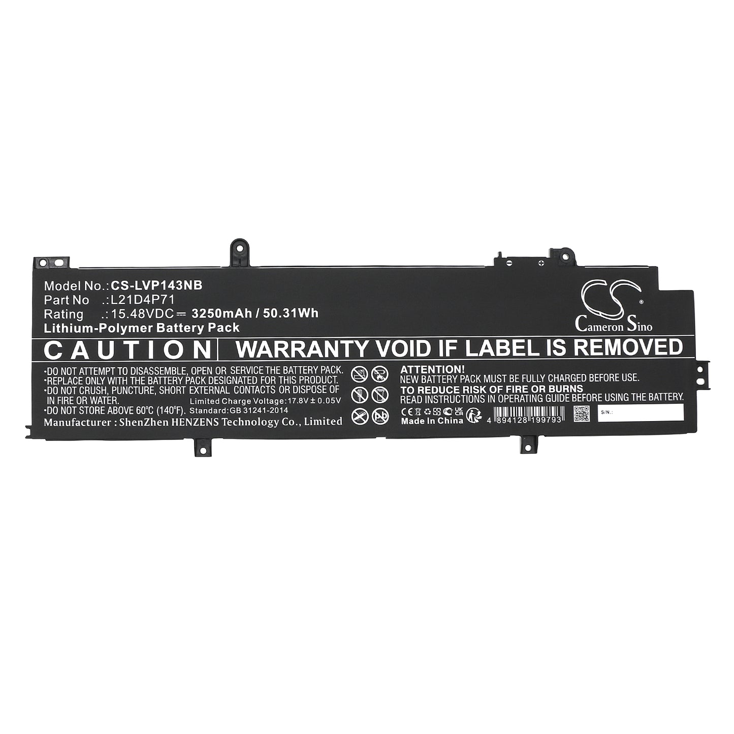 Replacement Battery for Lenovo ThinkPad P14s Gen 3(AMD)21J5000LMZ – Notebook, Laptop – 3250mAh / 15.48V - image 3