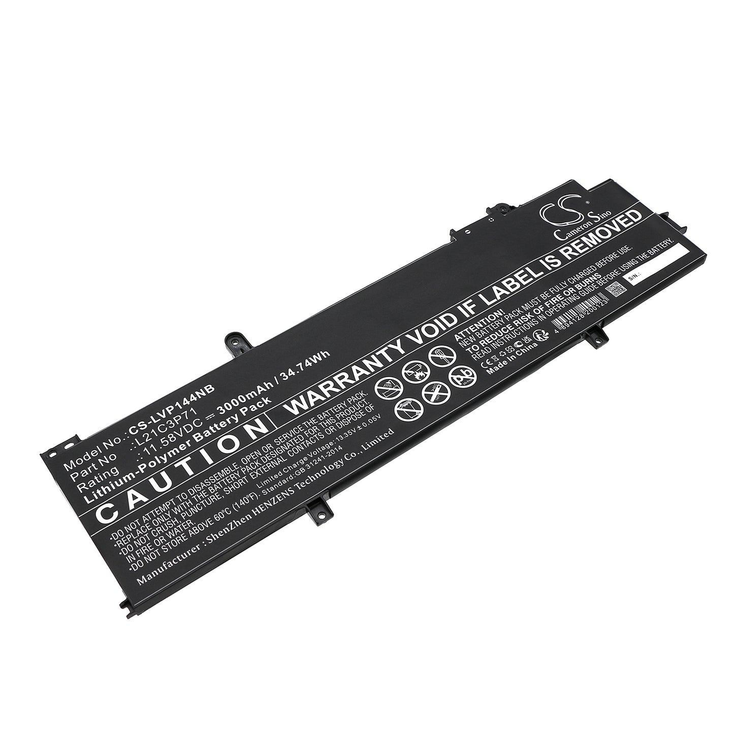 Replacement Battery for Lenovo ThinkPad P14S Gen3 – Notebook, Laptop – 3000mAh / 11.58V - image 1