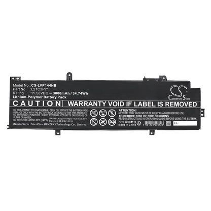 Replacement Battery for Lenovo ThinkPad P14S Gen3 – Notebook, Laptop – 3000mAh / 11.58V - image 3
