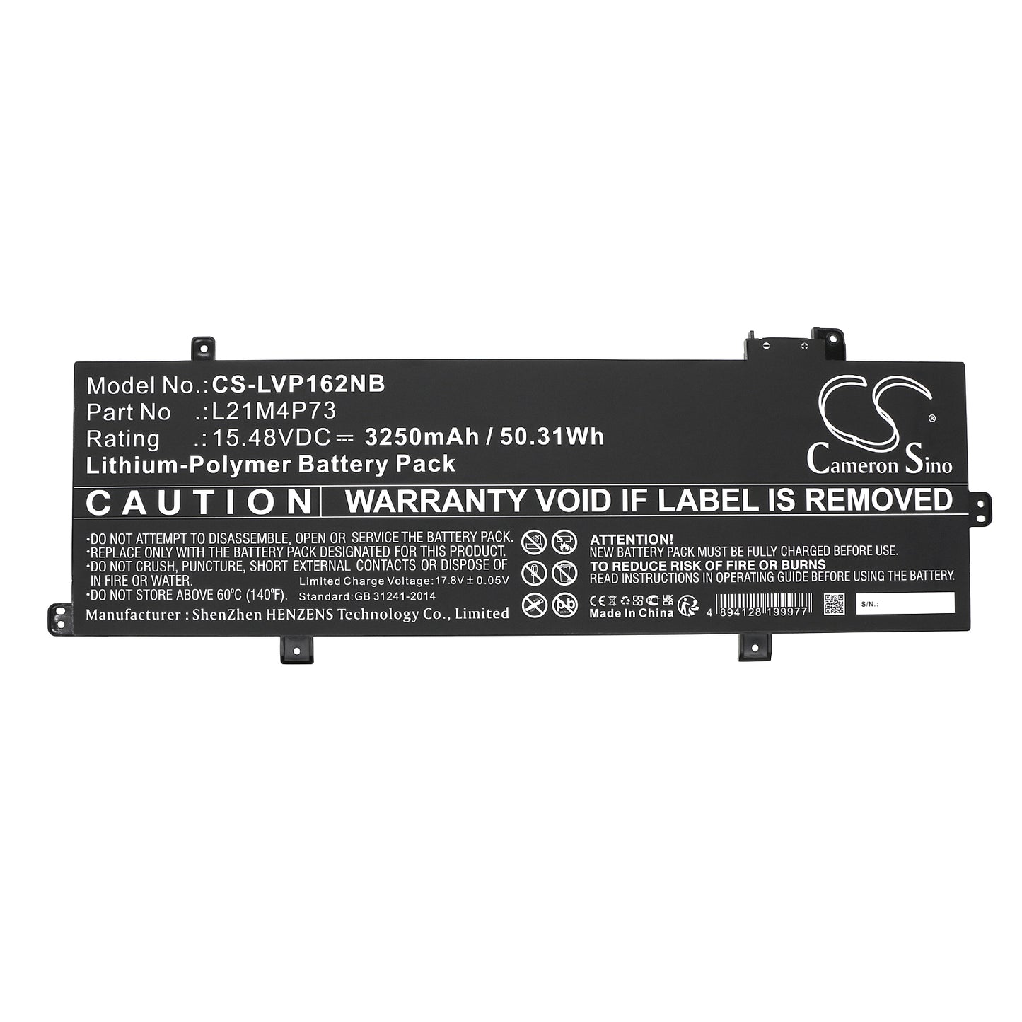 Replacement Battery for Lenovo ThinkPad P16s Gen 1(Intel)21BT008CRA – Notebook, Laptop – 3250mAh / 15.48V - image 3