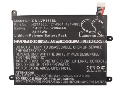 Replacement Battery for Lenovo ThinkPad 1838 – Tablet – 3200mAh / 7.4V - image 5