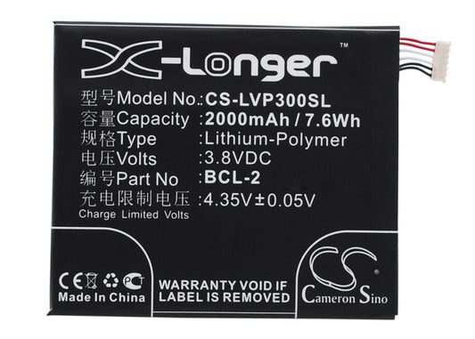 Replacement Battery for LAVA Iris Pro 30 – Mobile, SmartPhone – 2000mAh / 3.8V