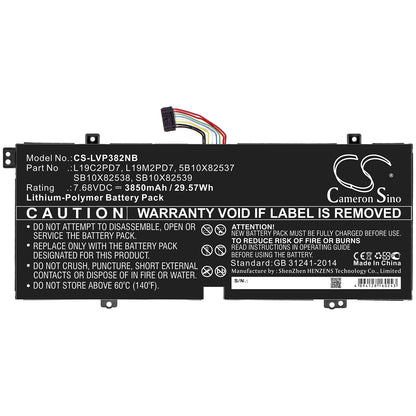 Replacement Battery for Lenovo IdeaPad 3 10IGL5 (82AT) – Notebook, Laptop – 3850mAh / 7.68V - image 3