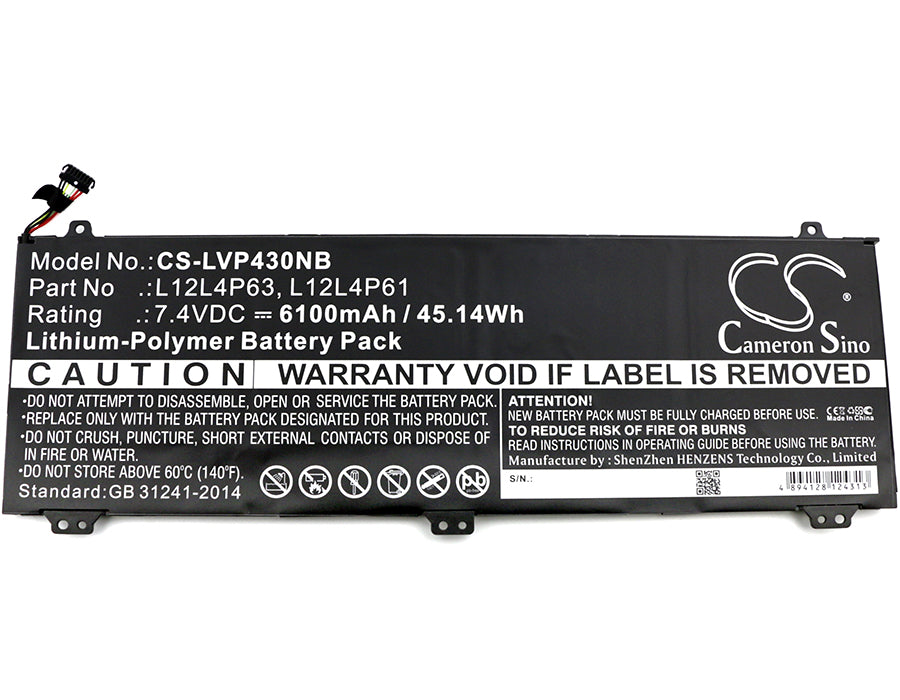 Replacement Battery for Lenovo IdeaPad U330p – Notebook, Laptop – 6100mAh / 7.4V - image 3