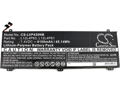 Replacement Battery for Lenovo IdeaPad U330p – Notebook, Laptop – 6100mAh / 7.4V - image 3